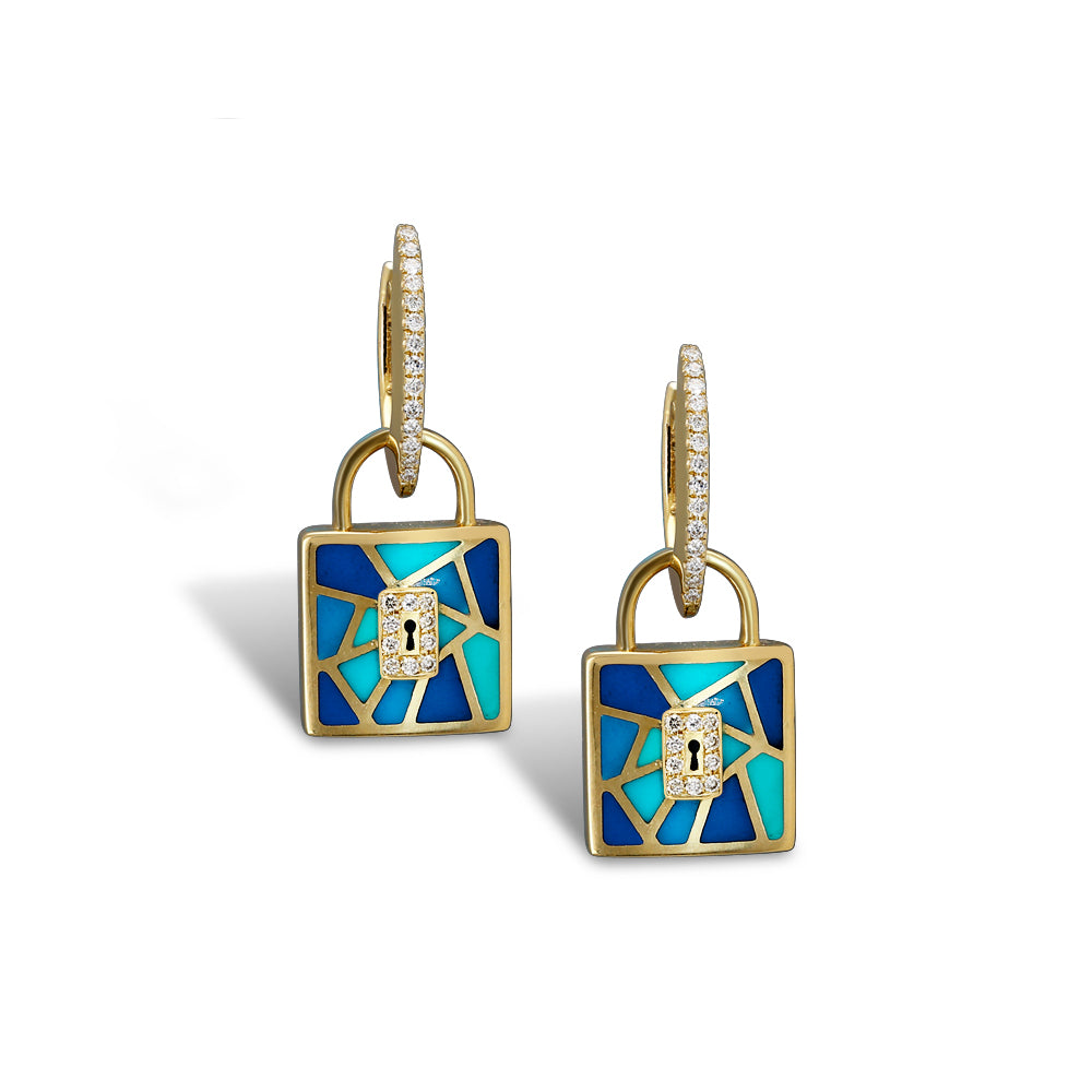 Mosaic Lock Earrings